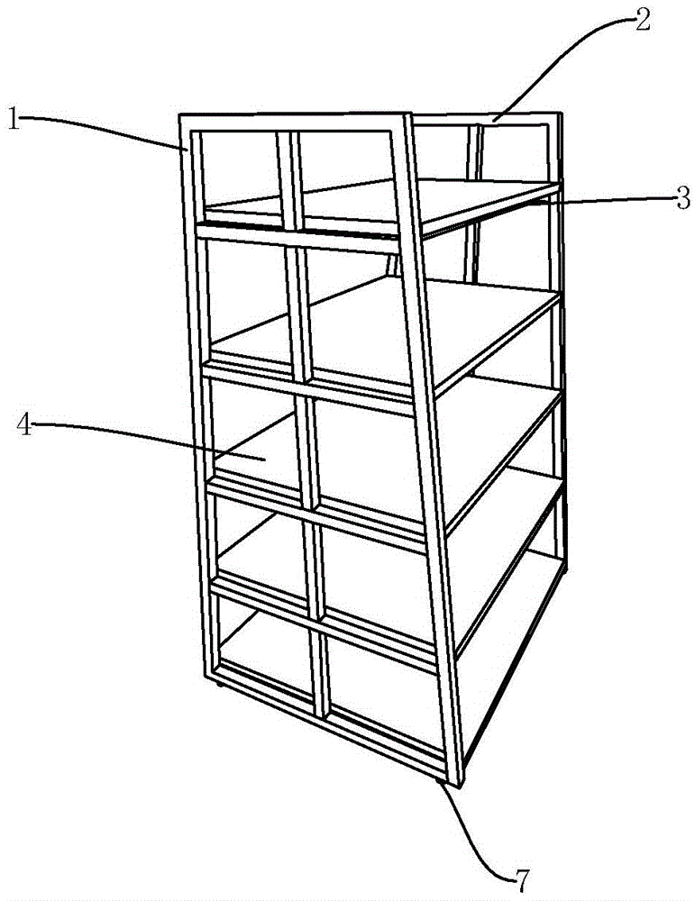 Trapezoidal quadrilateral island frame