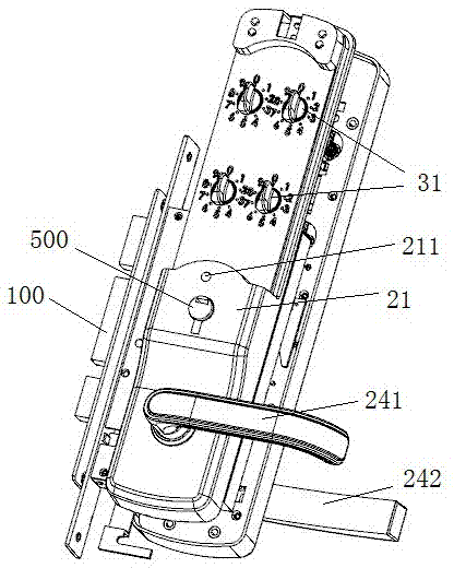 Password outer door lock