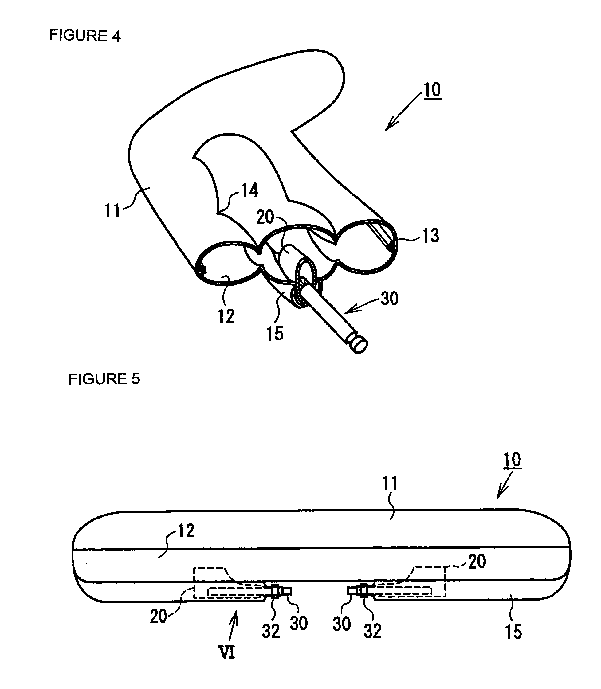 Protective bag device for pedestrian and the like