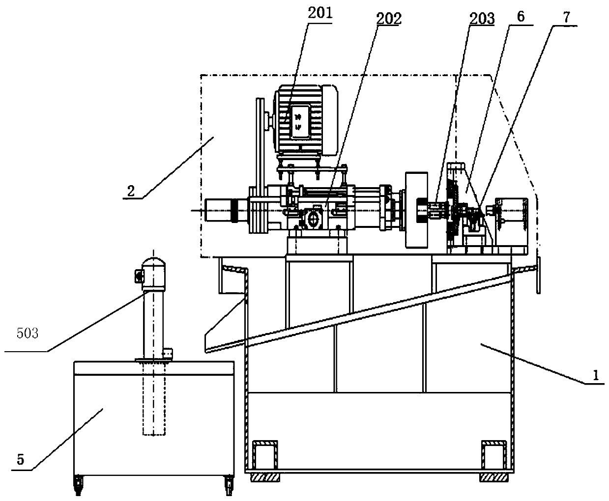Horizontal double-station drilling and tapping machine tool