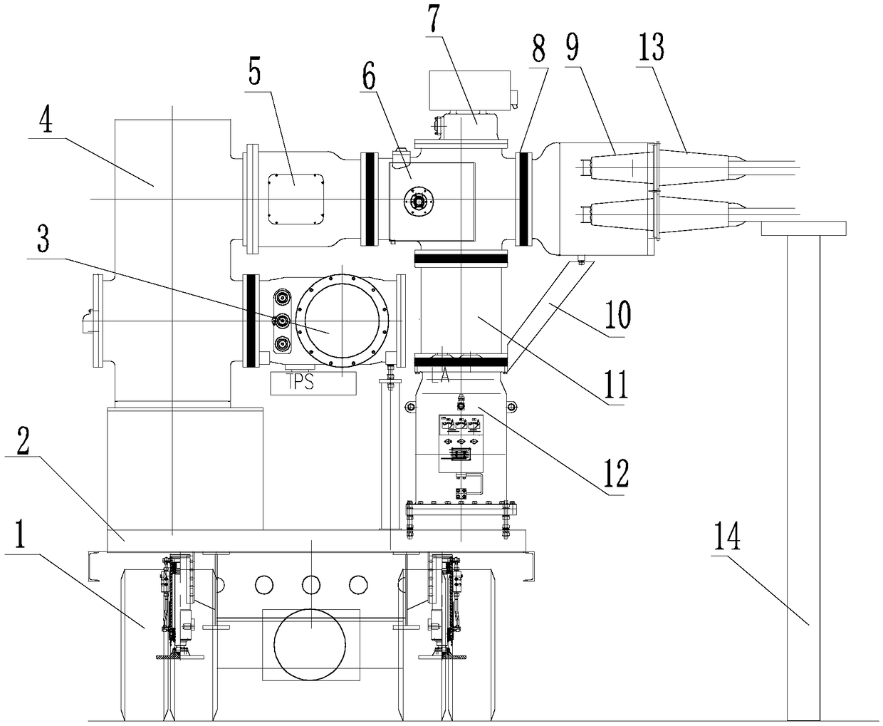 A novel vehicle-mounted GIS substation and an installation method thereof