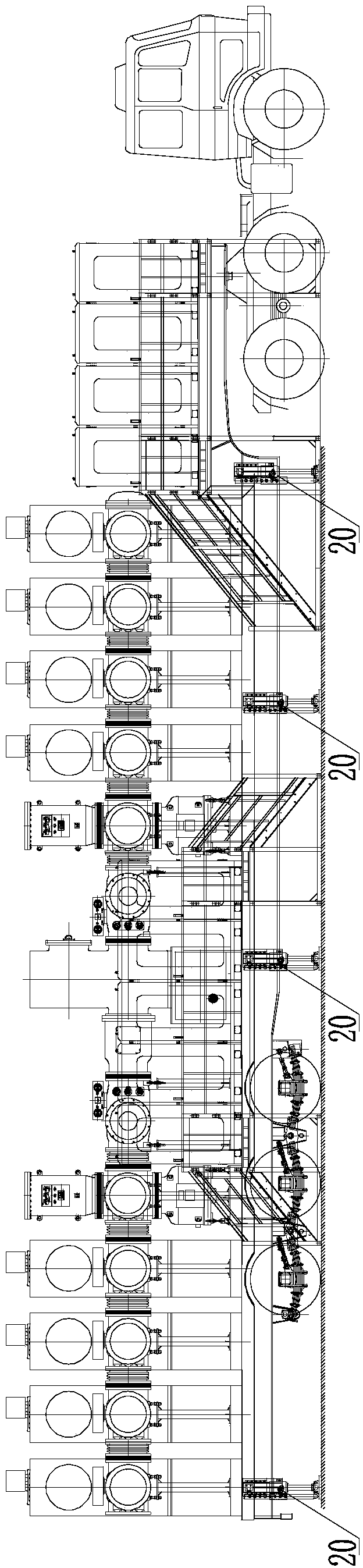 A novel vehicle-mounted GIS substation and an installation method thereof