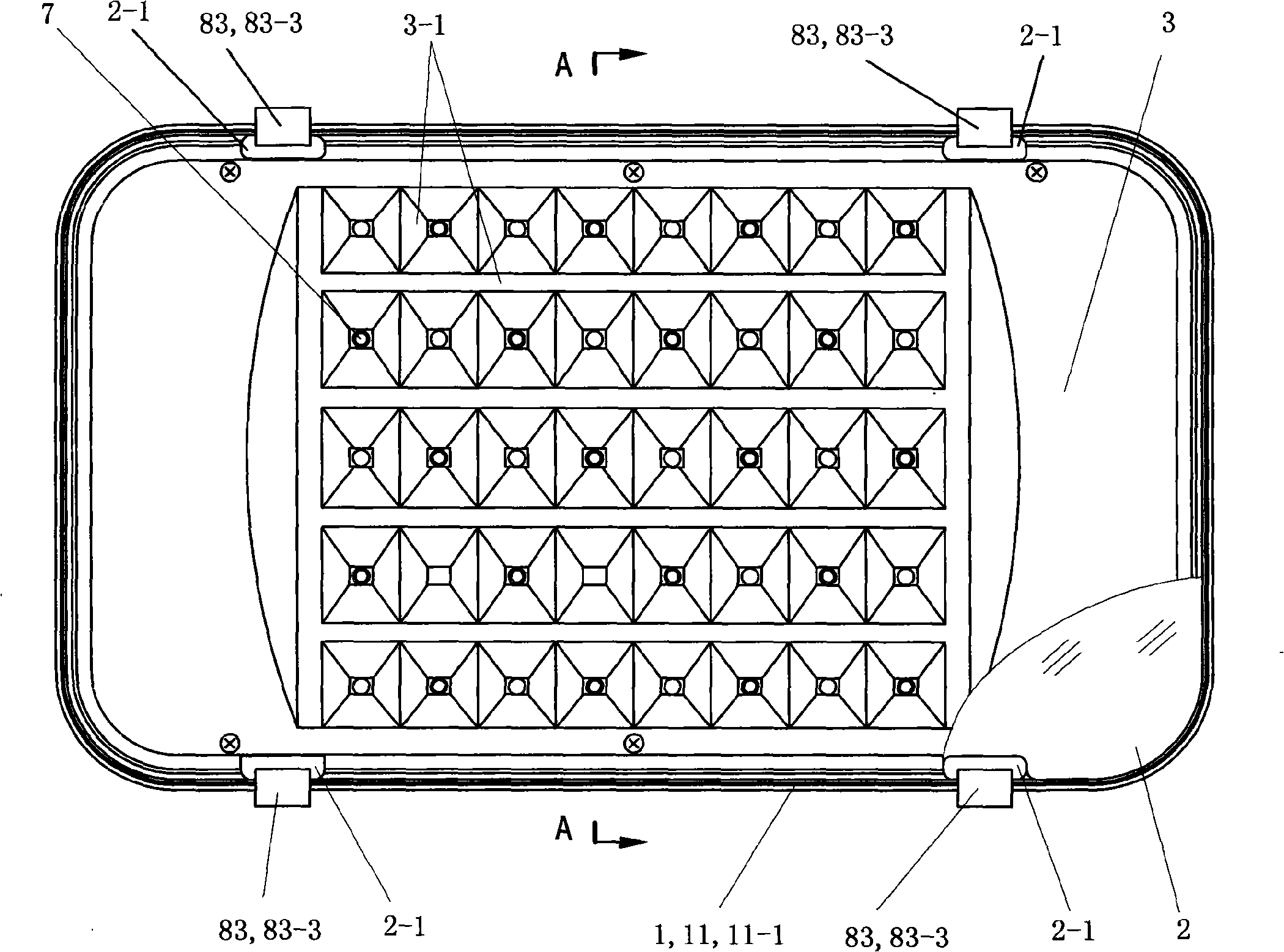 High-power LED road lamp