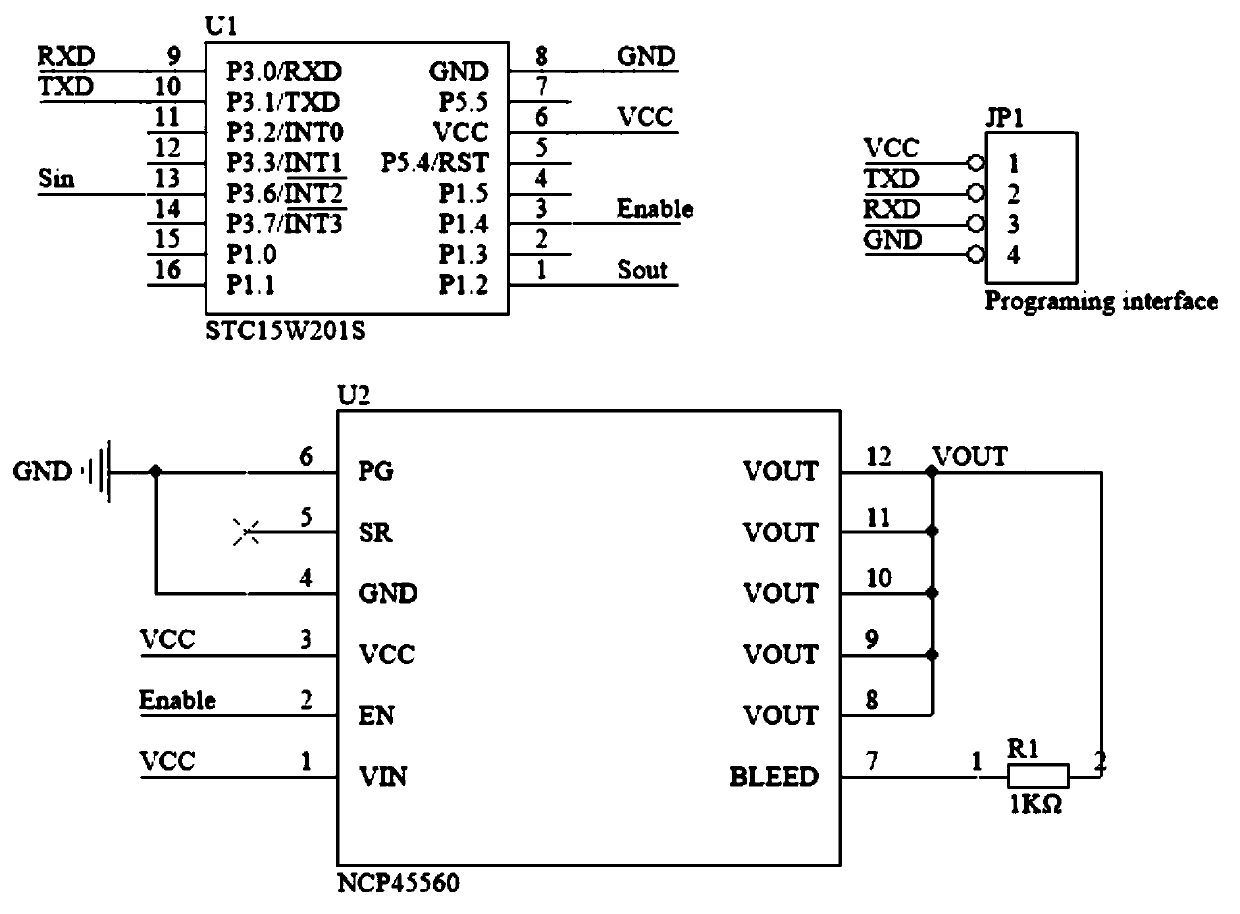 LED screen power supply control device and method