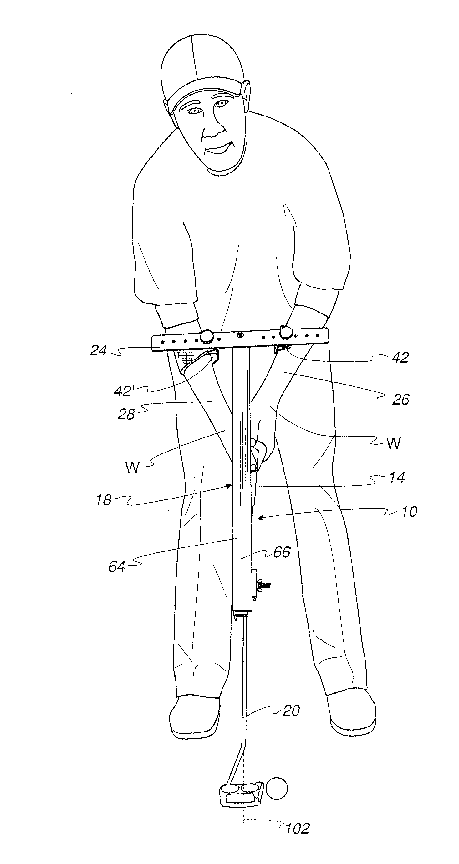 Golf putting training apparatus