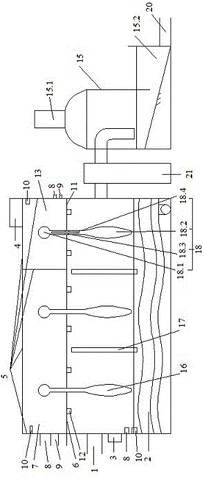 Boiler flue gas cleaning waste heat recycling device