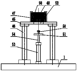 Rotary packaging bag filling and heat sealing device