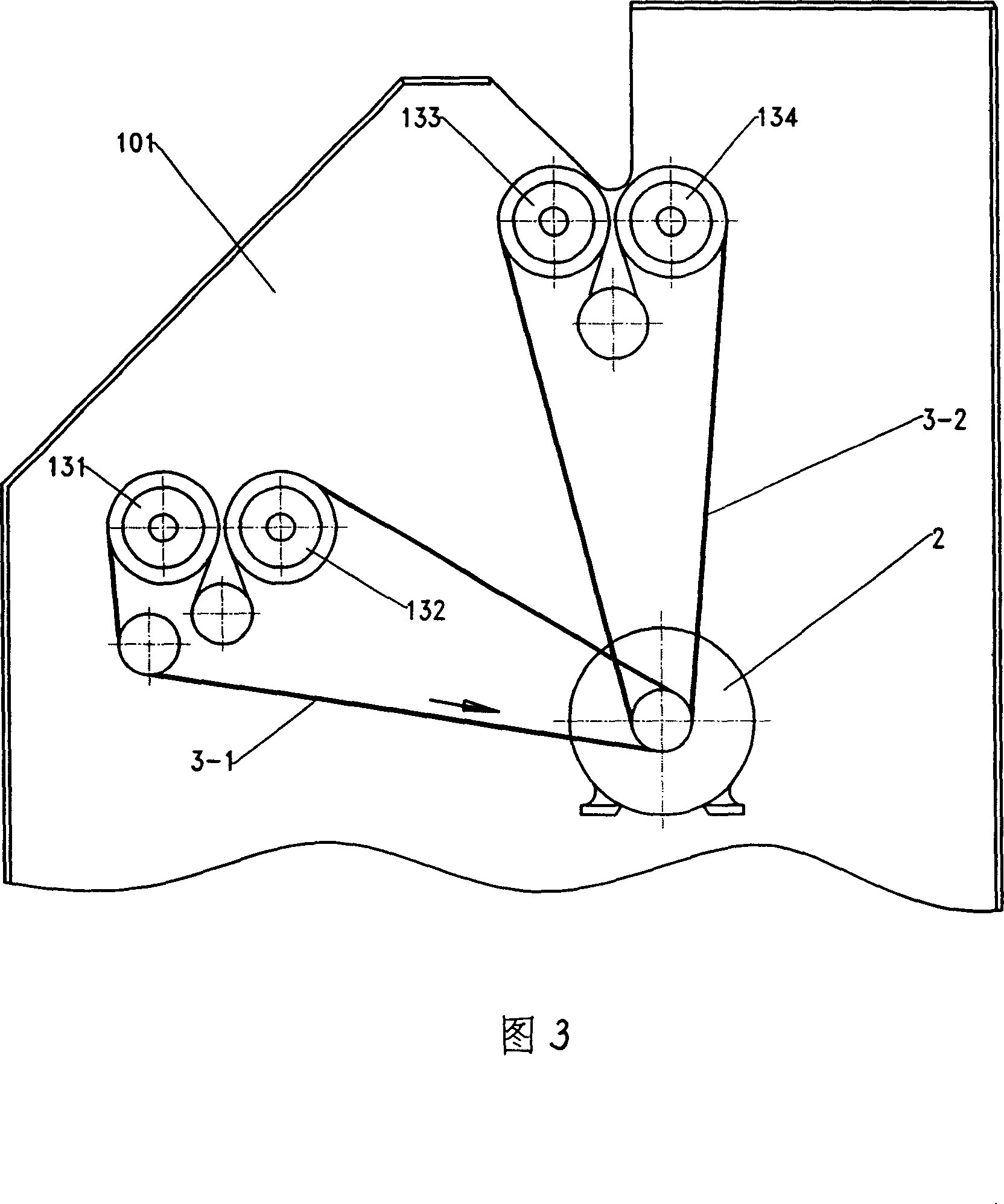 Double-layer warp beam warper