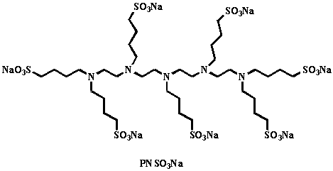 A kind of preparation method of hyperbranched sodium sulfonate small molecule electron transport layer