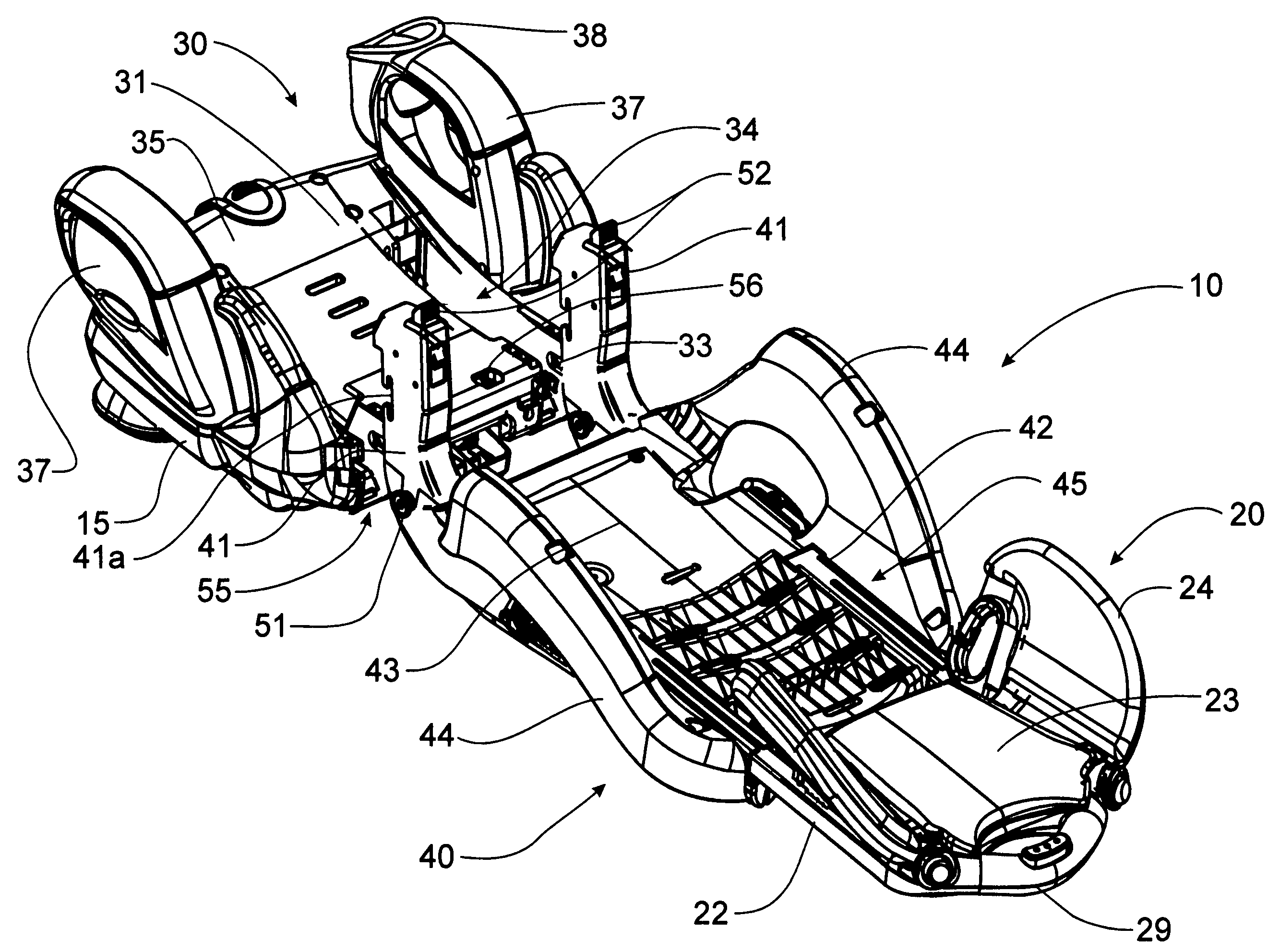 Child car seat with multiple use configurations