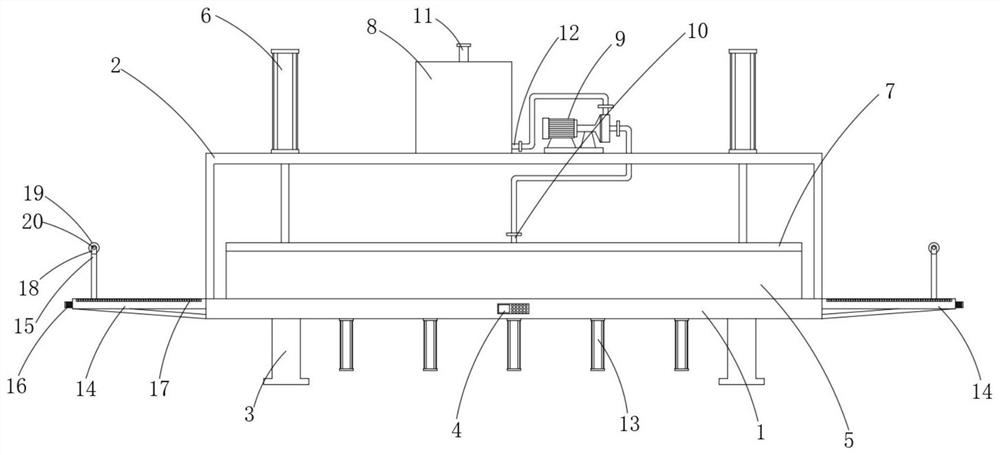 A dry and wet heat curing type heating mold table for pc components