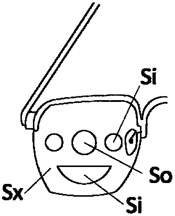 Grid type out-of-focus glasses lens capable of inhibiting growth of eye axis and therapeutic apparatus