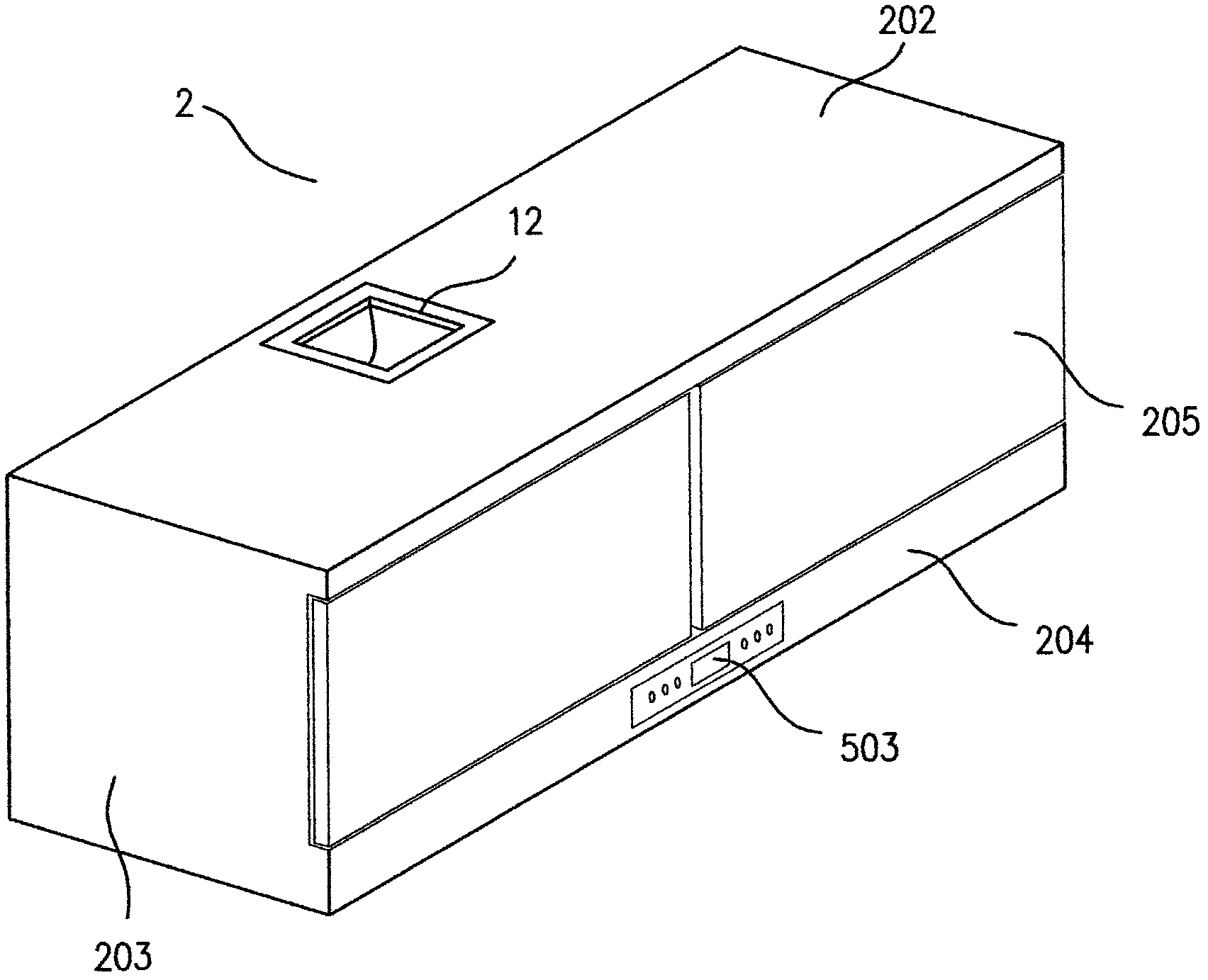 Cabinet type range hood