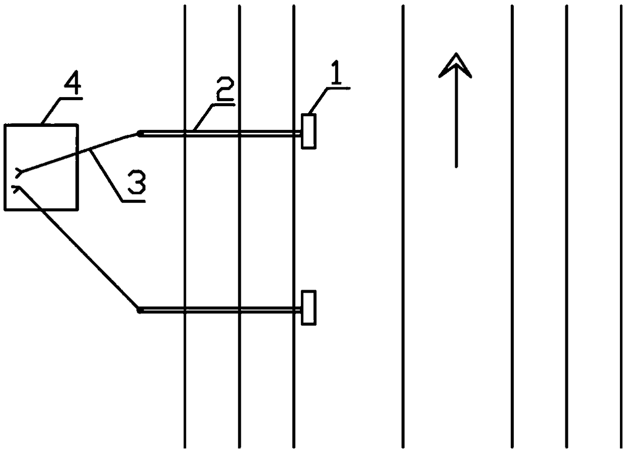 Temperature stress monitoring device for pavement structure layer