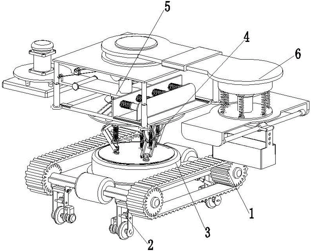 Robot for pavement floor tile laying work