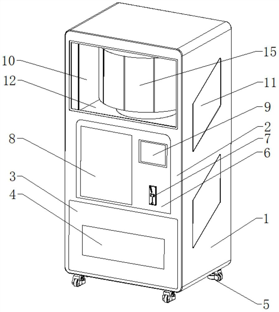 An automatic beverage vending machine