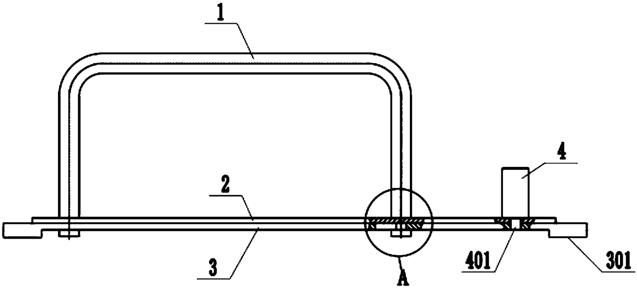 Detachable handle for server chassis