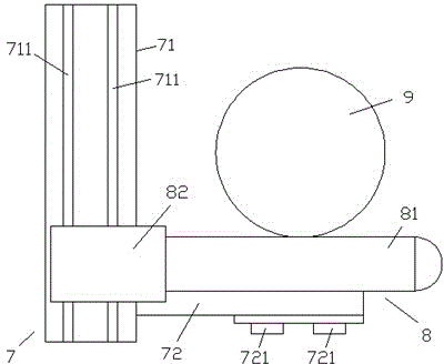 Forestry logging saw device guided by aid of guide grooves and method for applying forestry logging saw device