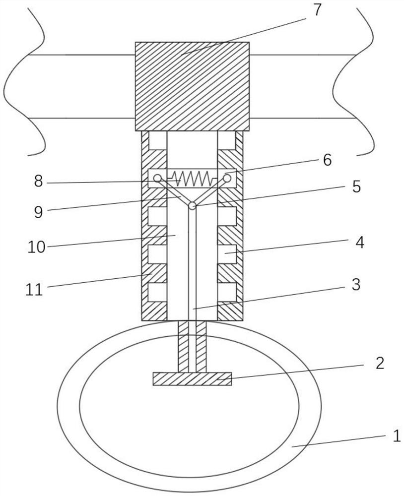 Telescopic bus hanging ring