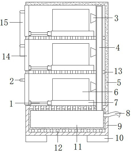 Take-out placement cabinet with heat preservation function for catering