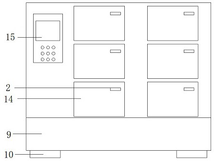 Take-out placement cabinet with heat preservation function for catering