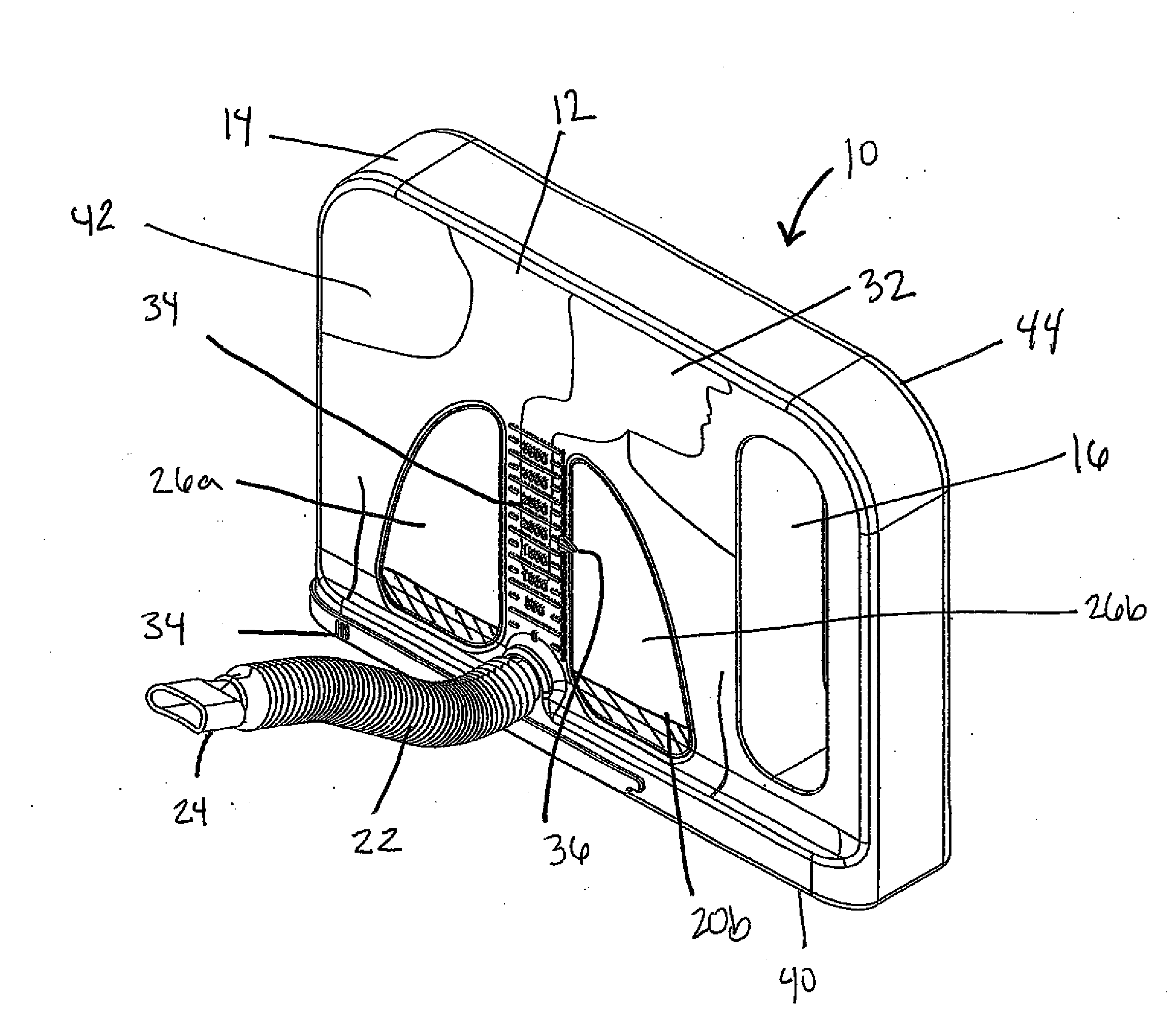 Spirometer device with visual aid for therapeutic breathing