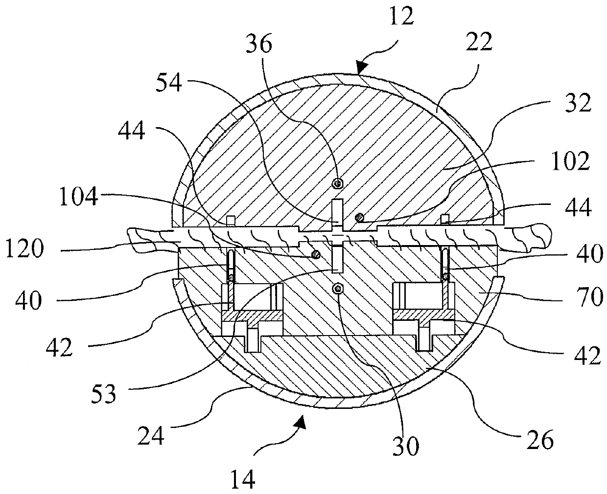 End effector structure for stapling apparatus