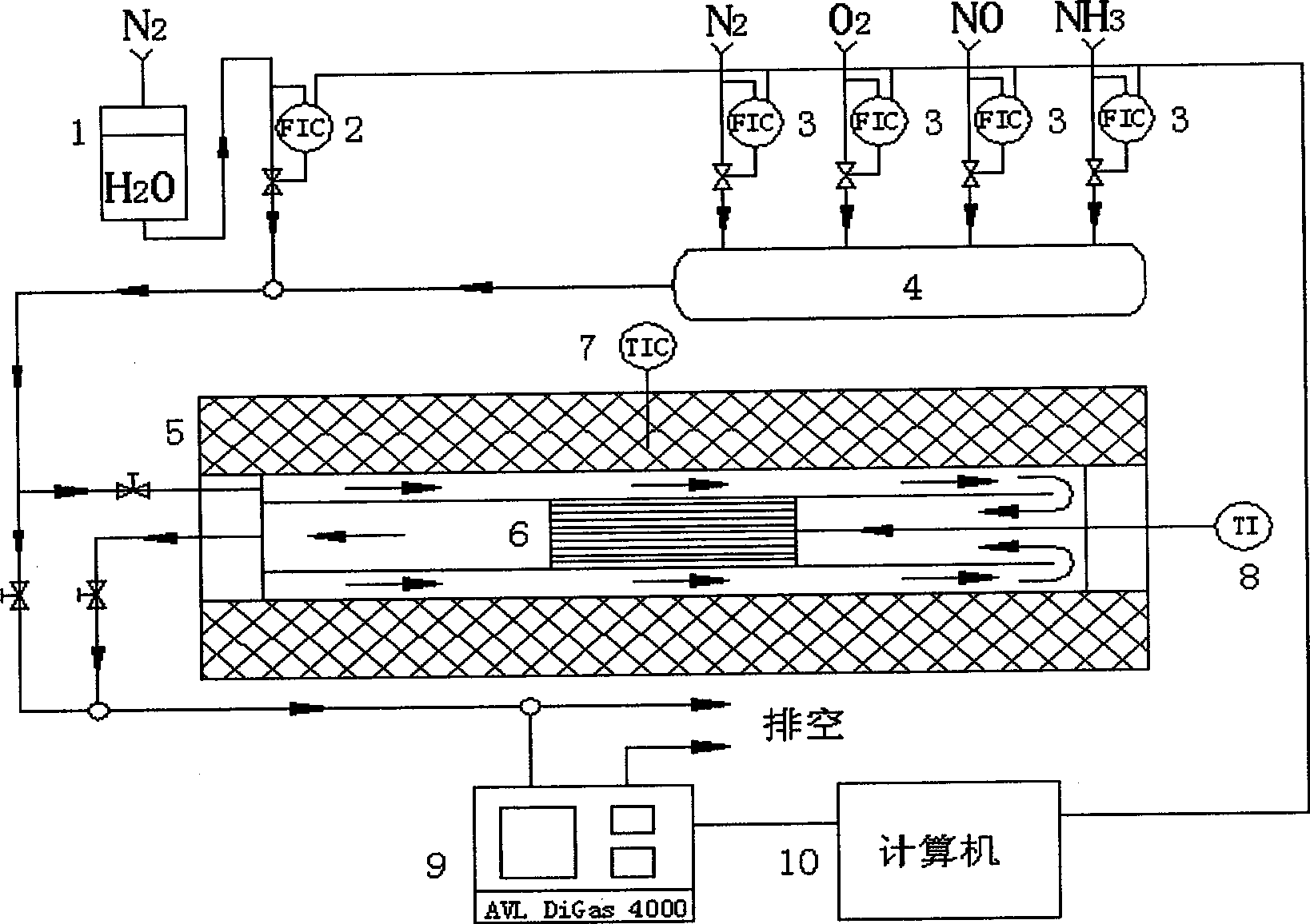 Metal honeycomb catalyst for purifying diesel motor exhaust gas and preparation method thereof