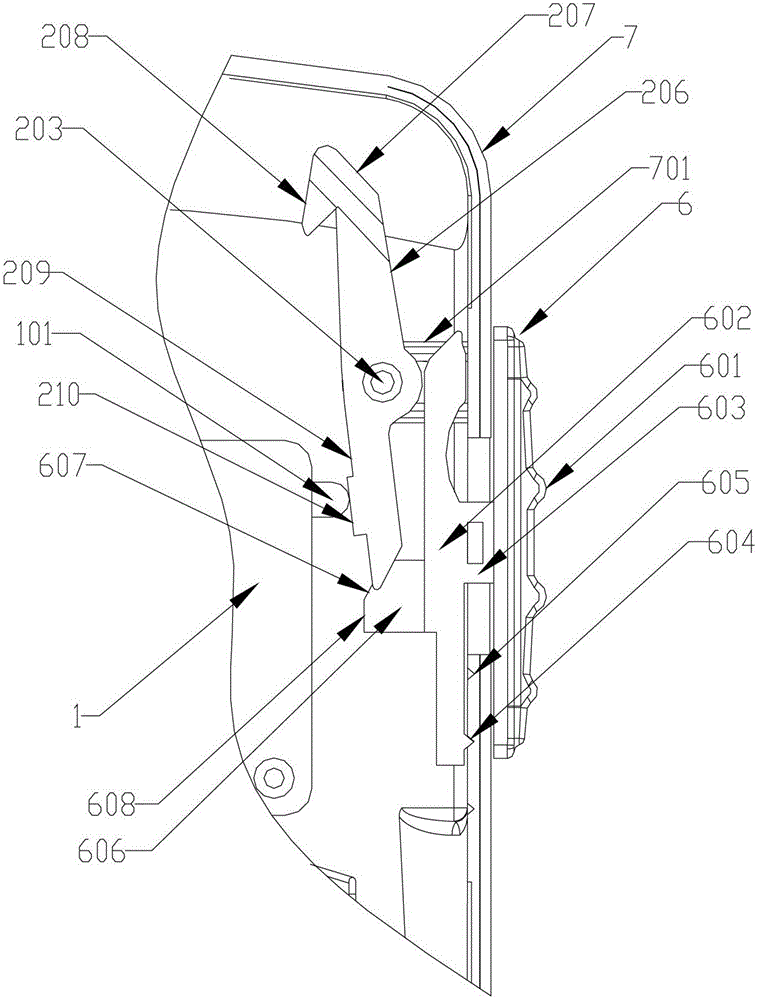 Extrusion control type three-state switch timer