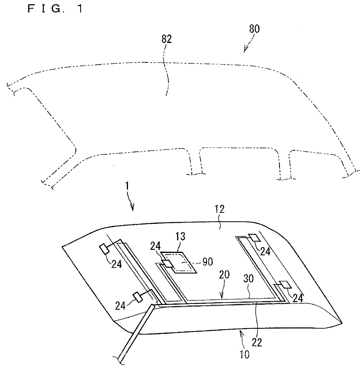 Wire harness fixing structure