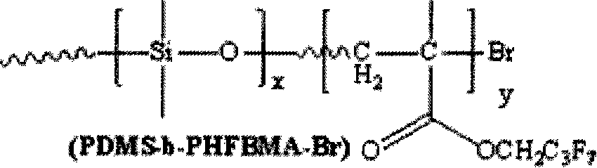 Fluorine silicon di-block copolymers and preparation method thereof