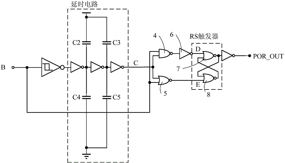 Low-power consumption power-on reset circuit