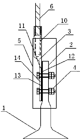 A connection device for 110kv outdoor cable terminal and its installation method