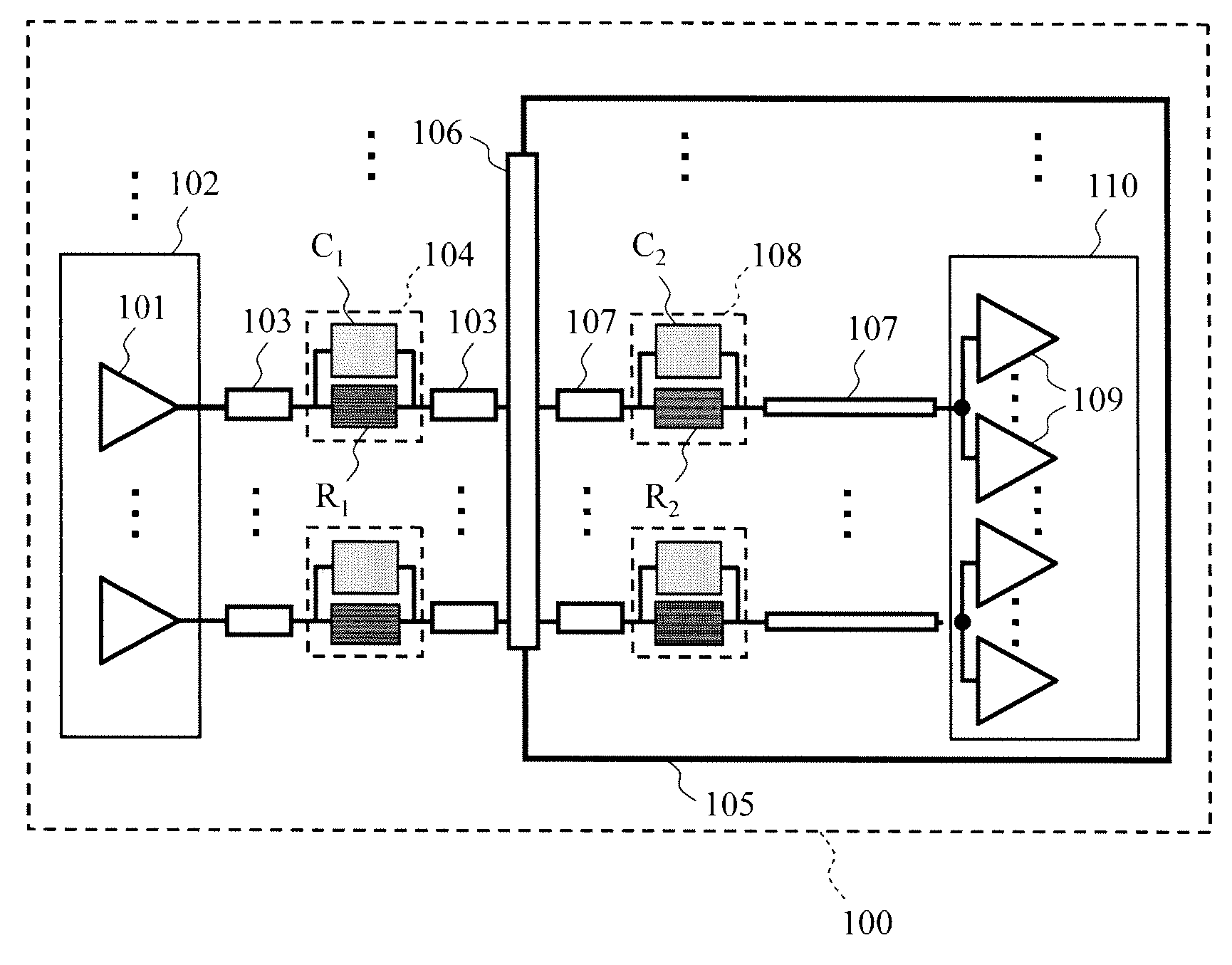 Data transmission system and semiconductor circuit