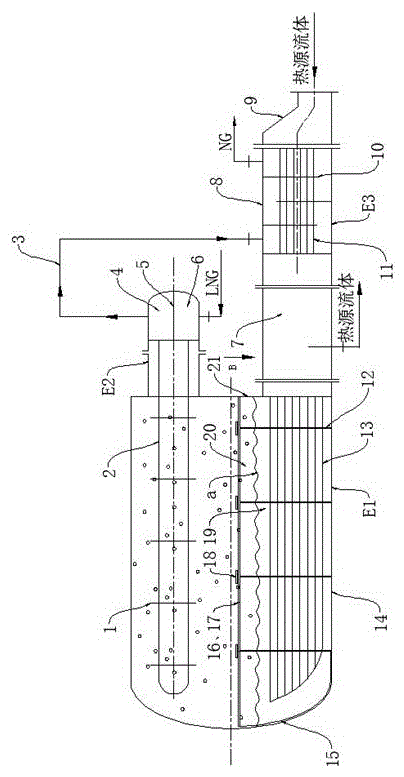 Compact intermediate fluid type gasifier