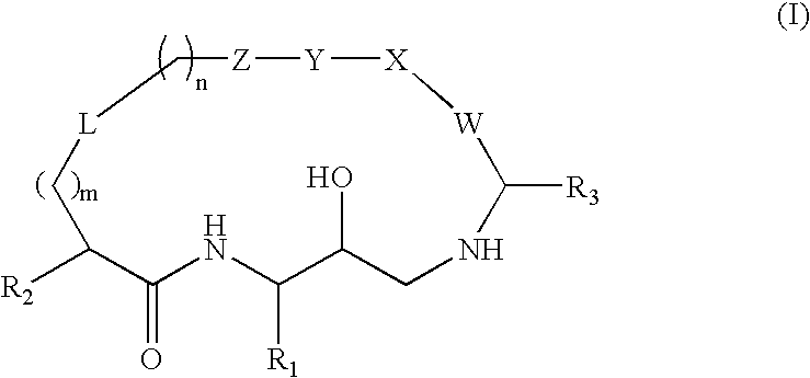 Diaminopropane derived macrocycles as inhibitors of beta amyloid production