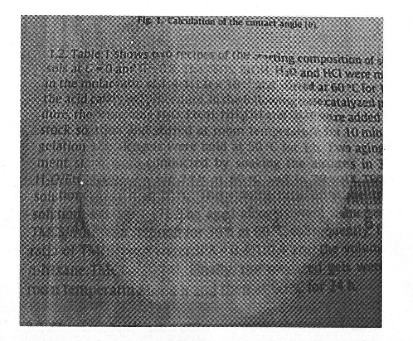 Method for preparing SiO2 aerogel in normal pressure drying condition