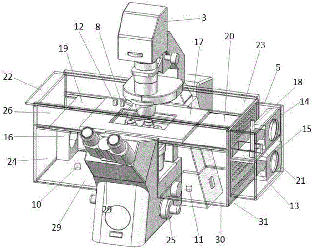 A kind of living cell culture environment control system for microscope