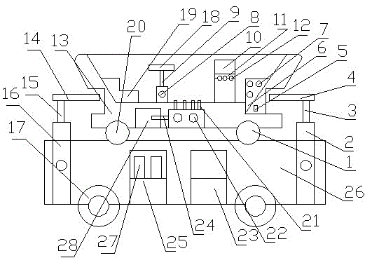 Auxiliary device for LED lamp assembling