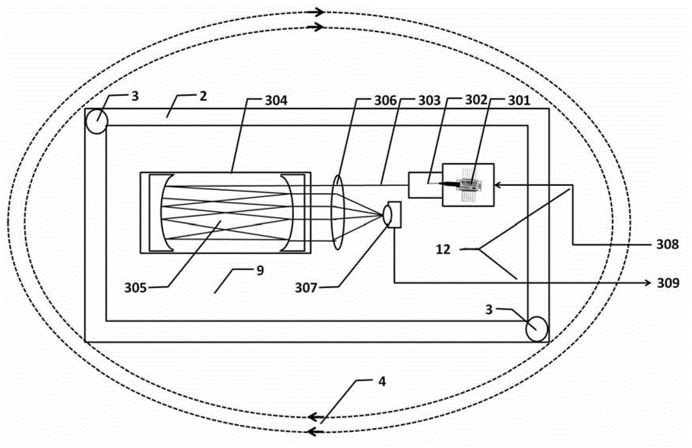 Temperature accurate control device used for integrated cavity spectrum technology isotope analysis