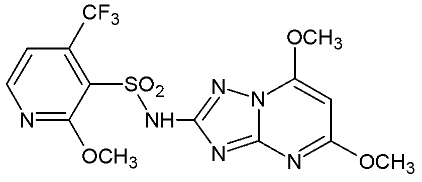 Ethoxyfen-ethyl and pyroxsulam-containing herbicide composition