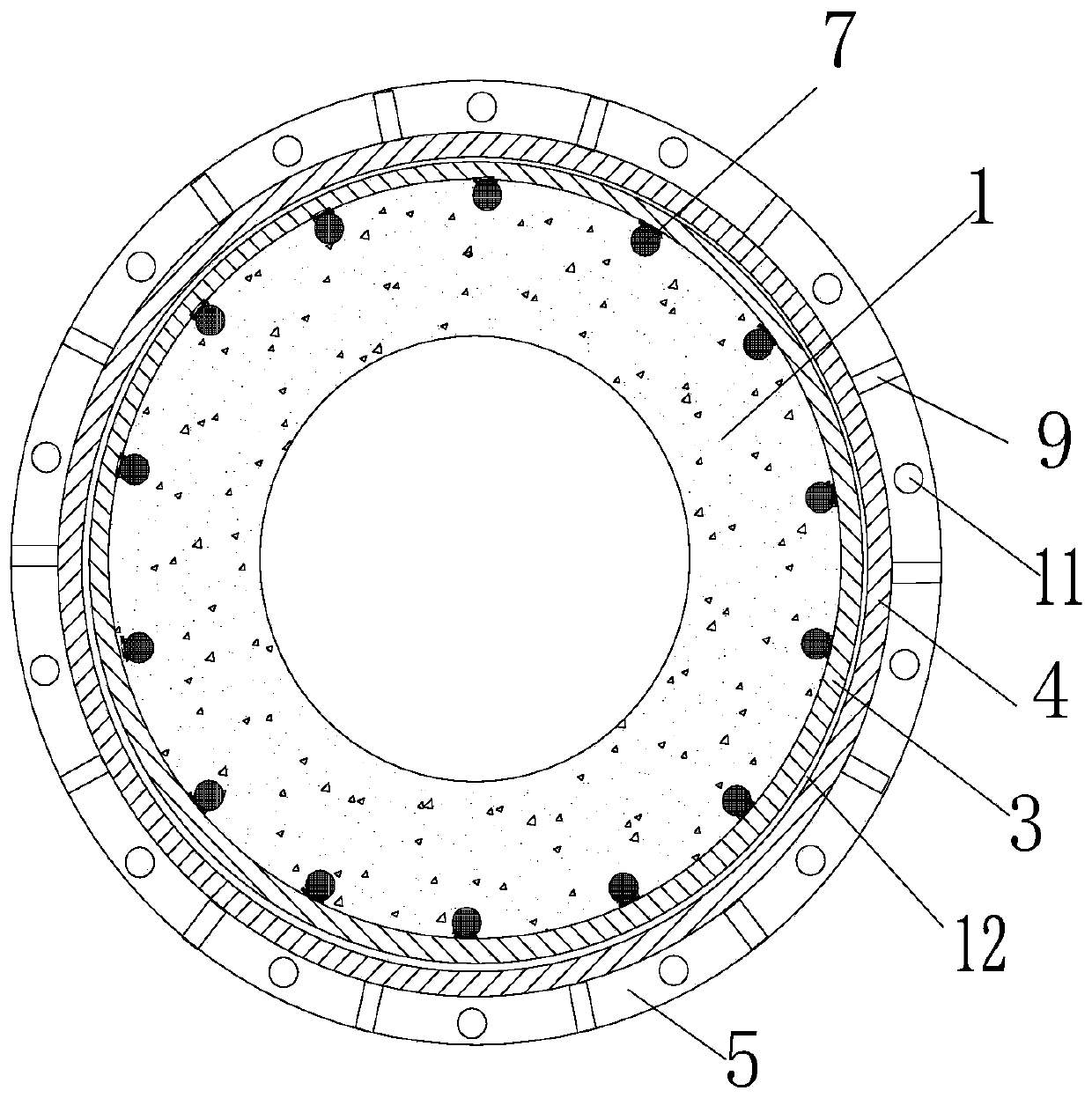 Concrete column high-seismic-resistance fabricated connecting structure