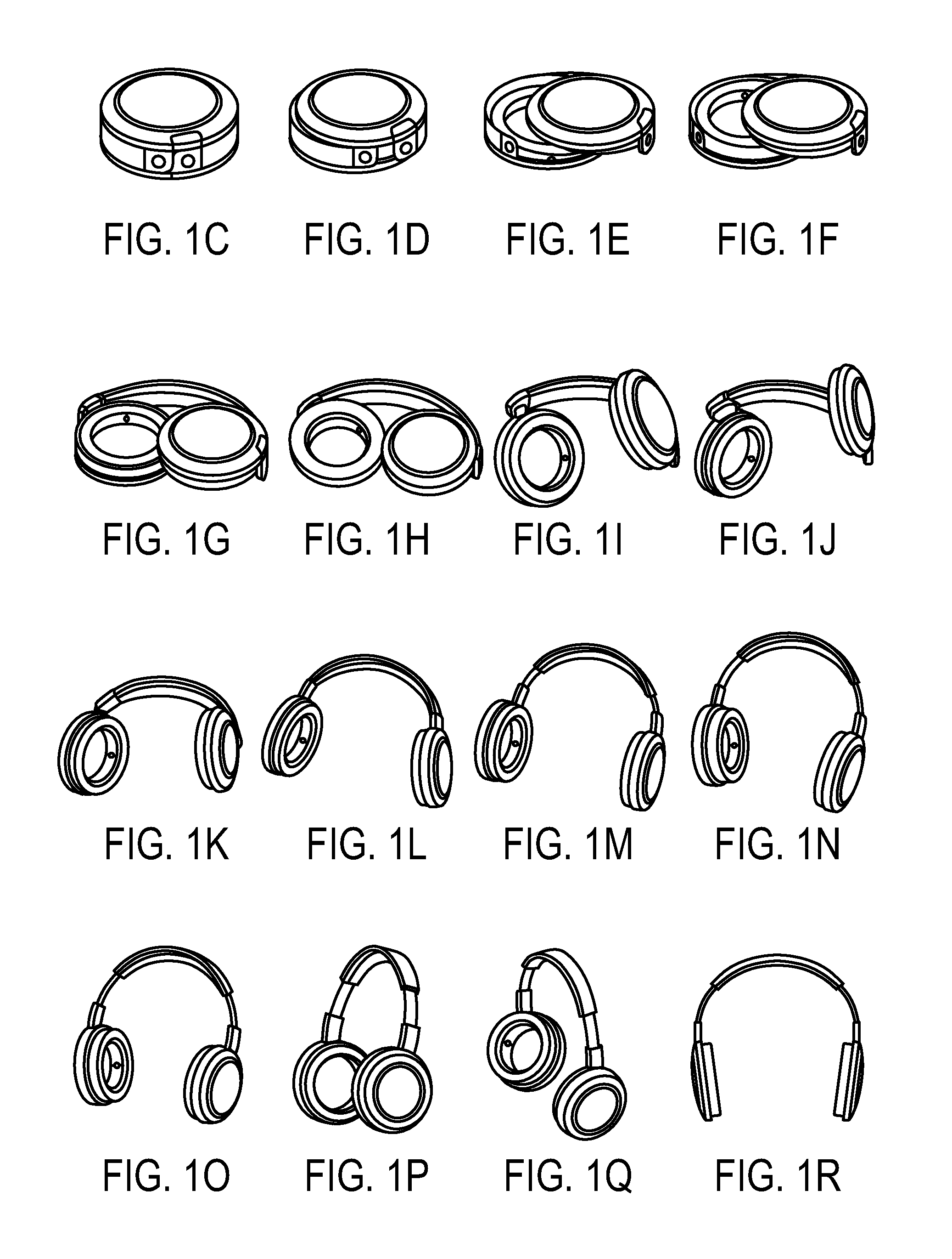 Collapsible headphone