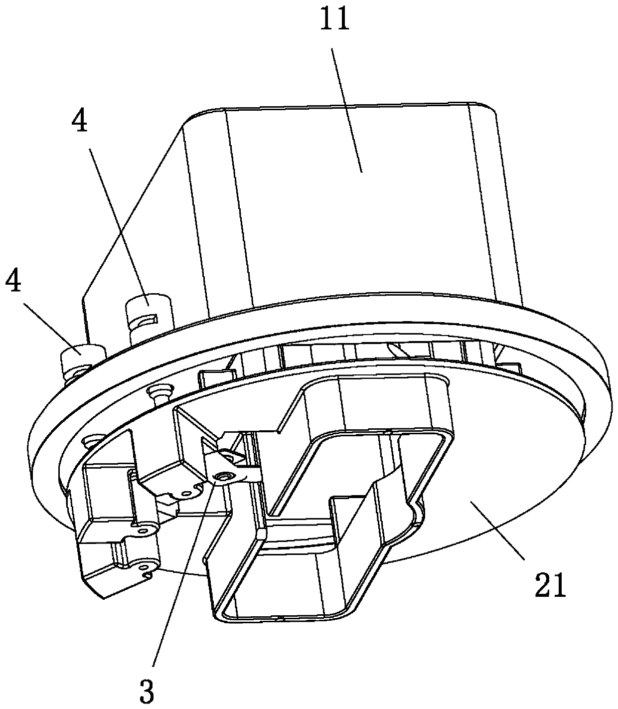 Contact conduction structure for relay