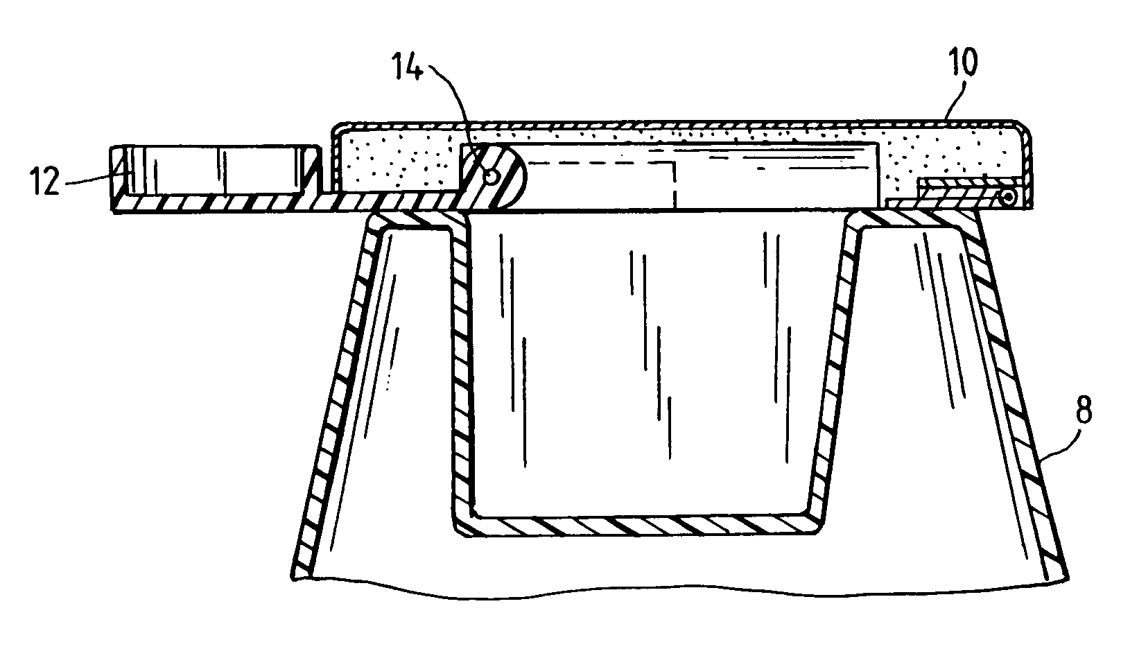 Flip under cell phone holder