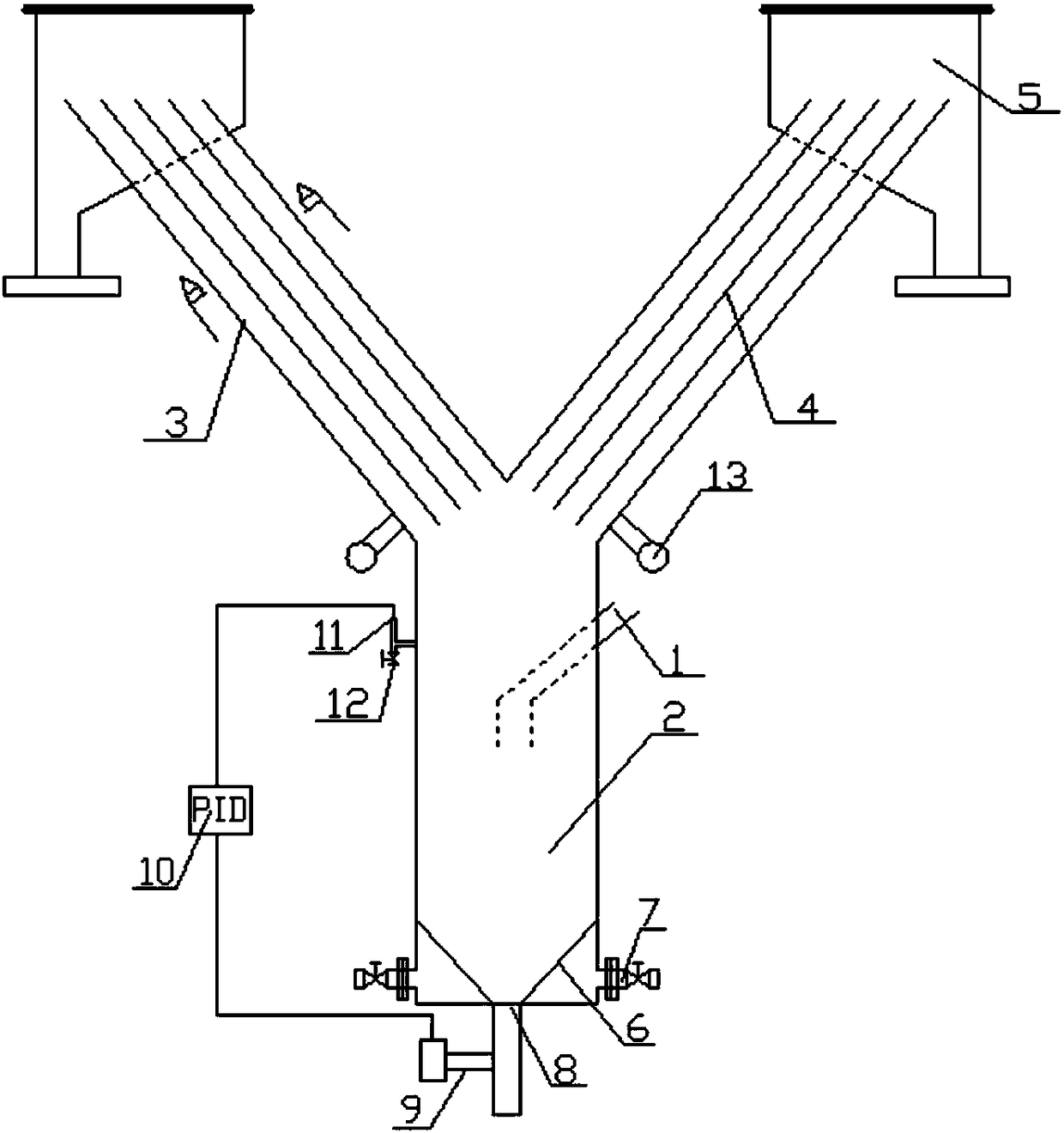 A pulsating sloping plate intensified classification and separation device and method thereof