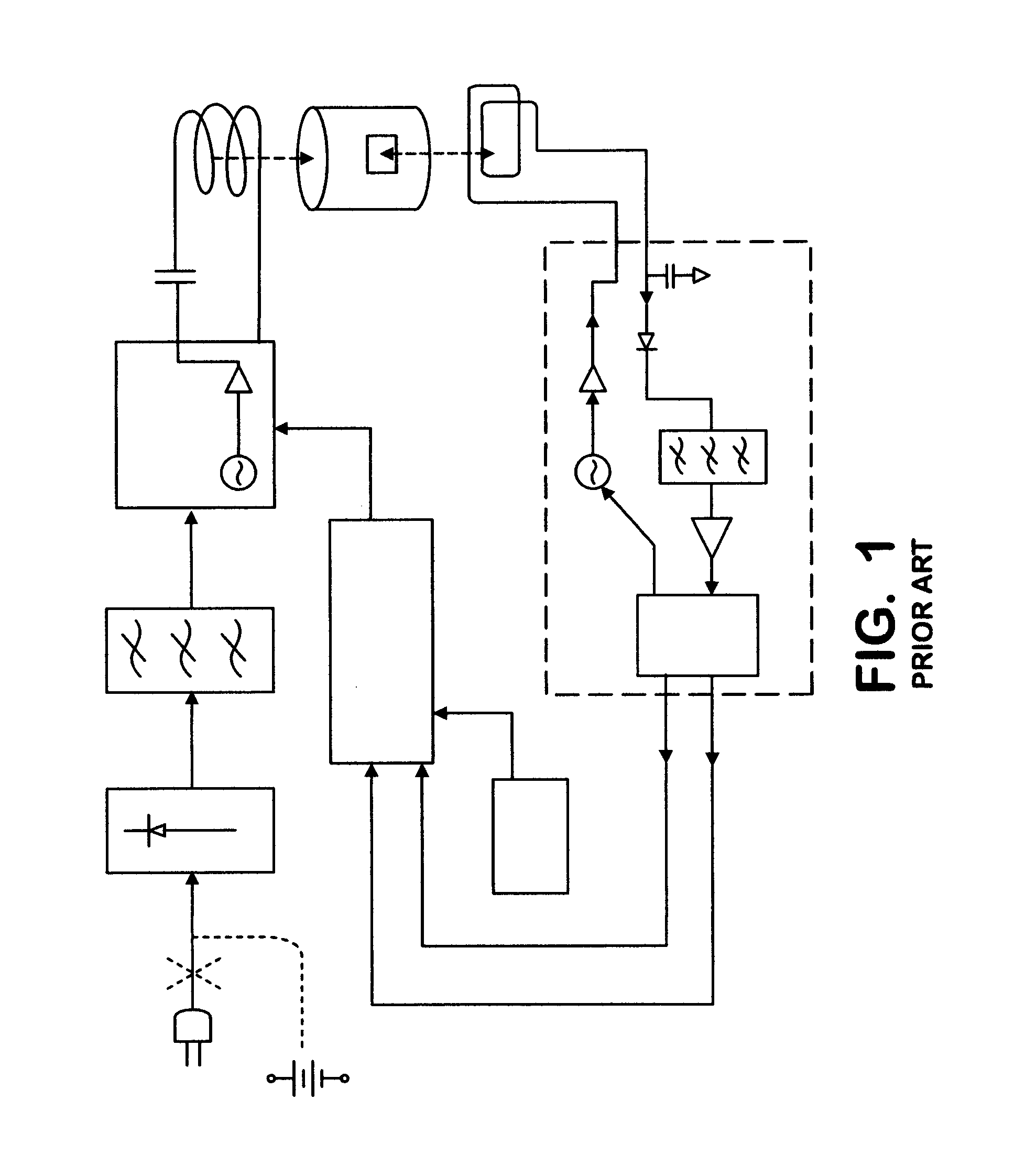 RFID interrogator/induction heating system