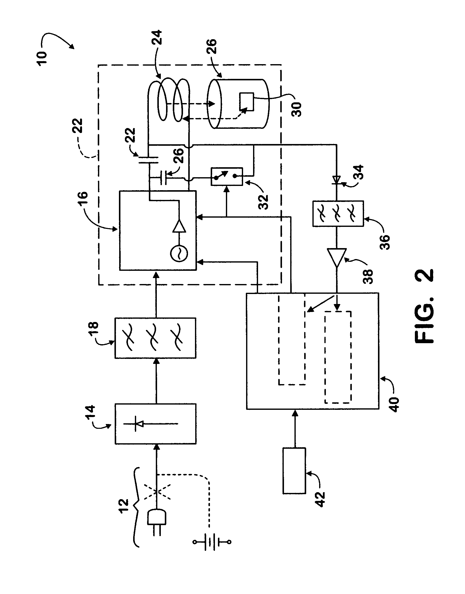 RFID interrogator/induction heating system