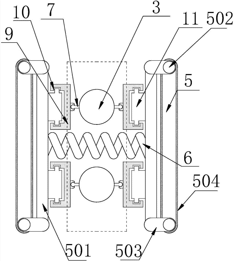 Road and bridge safety anti-collision guardrail based on inertial principle