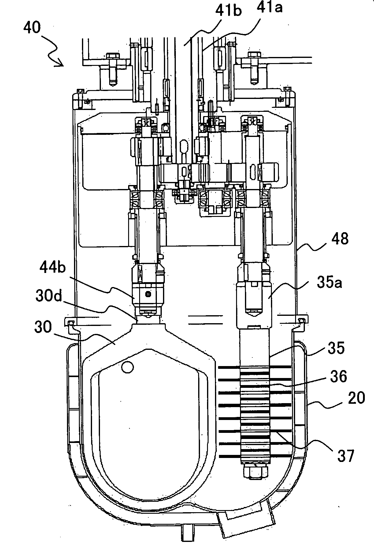 Kneading and granulating machine